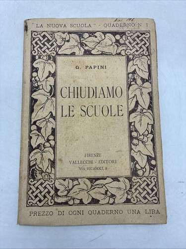 Giovanni papini chiudiamo le - papini,