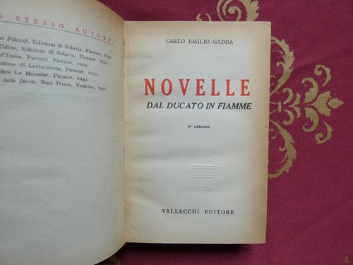 Carlo emilio gadda novelle - gadda,